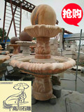 曲阳石雕喷泉风水球别墅小区欧式户外风水球摆件喷泉石雕定制水池