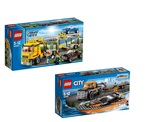乐高LEGO城市系列city60060汽车运输车60085 4x4赛艇运输车 玩具