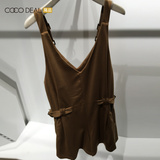 COCO DEAL日系女装限量日系收腰系带系腰带针织连衣裙 33225245