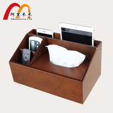 阿里木木 实木质抽纸盒时尚纸抽盒创意桌面纸巾盒欧式遥控器收纳