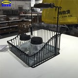 IKEA宜家代购 芬托网篮带提手调味料架厨房置物架收纳小型储物