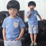 男童t恤套装纯棉夏装童装宝宝1韩版3儿童衣服男孩5潮7周岁两件套