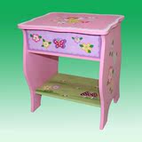 芭美尔儿童卡通床头柜 木制彩色床头柜 儿童房简易床头柜