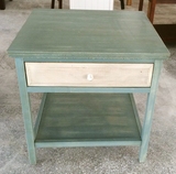 外贸出口原单 实木做旧单抽收纳柜床头柜 日韩式ZAKKA实木小家具