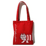 日本杂志附录款卡通猫咪可爱大号购物袋 手提便携帆布环保袋