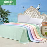 夏季单双人竹纤维空调毯午睡盖毯 透气儿童毯子薄款线毯