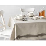 温馨宜家IKEA瓦达恩桌布棉麻混纺餐桌防磨布隔音桌布欧式饭桌布