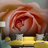电视背景墙纸壁纸3D无缝无纺布欧式客厅墙布壁画温馨玫瑰花