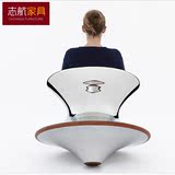 玻璃钢休闲椅 陀螺椅 360度旋转椅 圆形椅 时尚户外椅 创意造型椅