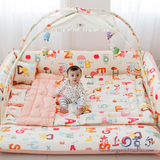 【韩国直送】Aeijoa抗菌婴儿床/宝宝可折叠床垫游戏睡床/Elly橙色