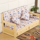 沙发床实木折叠沙发床单人坐卧两用欧式简约沙发床带储物客厅沙发