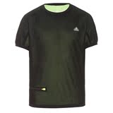 Adidas x Kolor 男士黑色网眼荧光绿里衬短袖T恤Tee REGE现货
