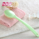 日本FaSoLa沐浴刷 曲柄洗澡刷 软毛搓背刷 洗浴擦背刷 长柄按摩刷