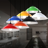 吊灯灯罩约简单头餐厅装饰灯创意个性单个办公室餐厅工业风彩色灯