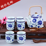 特价！景德镇整套家用陶瓷器七头大容量提梁茶壶茶具套装 礼品