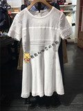 ELAND/依恋专柜正品代购 16秋款白色连衣裙 EEOW63851G OW63851G