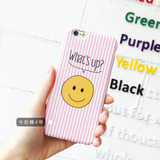 韩国代购笑脸iPhone6S手机壳超薄苹果6plus情侣卡通软壳保护套