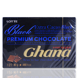 韩国进口巧克力零食品 lotte乐天黑加纳巧克力盒装90g 情人节礼物