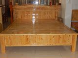柏树床 实木床 1.8米实木床 现代休闲实木床树子床 凉床 硬床