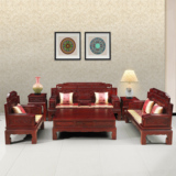 红木家具红木沙发非洲酸枝木实木沙发锦上添花客厅组合古典沙发