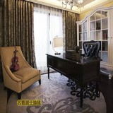 新中式现代圆形地毯客厅茶几样板间卧室床边书房手工腈纶地毯定制
