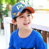 2016韩版正品春秋新款儿童鸭舌帽POP字母刺绣3-6-8岁男女童棒球帽