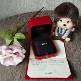二手奢侈品 正品回收寄售 Cartier 18K玫瑰金单钻戒指女戒53#