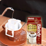 日本进口AGF Blendy挂耳现磨无糖黑咖啡纯咖啡 摩卡口味20片袋装