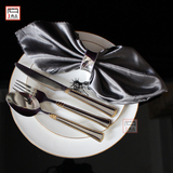 美式法式样板房餐桌自由女神像陶瓷牛排餐盘餐巾西餐具套装包邮