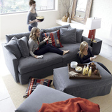 可拆洗乳胶羽绒北欧沙发简约宜家中小户型沙发组合三人位布艺沙发