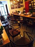 欧美式铁艺餐椅复古休闲家居椅子咖啡厅酒店餐厅软包靠背扶手椅子