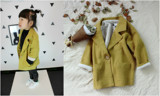 16春韩国婴儿童男女宝宝中性小西服 韩版正太小西装茧型棉麻外套