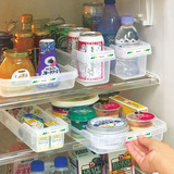 日本进口厨房收纳盒 冰箱冷藏盒抽屉整理盒 塑料透明储物盒收纳格