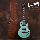 飞琴行 吉普森Gibson Les Paul Custom M2M GREEN 海浪绿电吉他