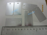 现货供应空白氧化铝吊牌  铝片  铝标牌标签 空白铝带孔金属标签