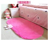 加厚椭圆长圆丝毛地毯客厅沙发房间床边毯地垫绒毛毯子防滑门脚垫