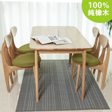 北欧实木餐桌椅组合4/6人橡木日式小户型现代简约家用长方形饭桌