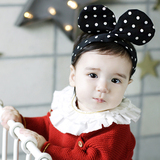 2015新款韩版儿童发饰批发女童婴儿头饰兔耳朵可爱发带发箍 免邮