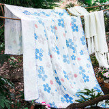 夏季竹纤维毛巾被 非纯棉纱布毛巾毯空调被空调毯盖毯 单人午休毯
