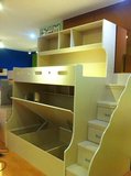 深圳儿童床学生床衣柜上下床定制木质梯高架组合床多功能储物梯床