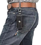 2016定制钥匙包男士创意真皮潮挂件日韩个性牛皮汽车钥匙扣腰挂.