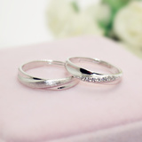 情侣戒指对戒韩版创意活口结婚戒子饰品男女一对仿真钻石戒指