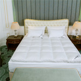 出口法国五星级酒店加厚可折叠羽绒床垫单双人白鸭鹅绒床褥子10CM