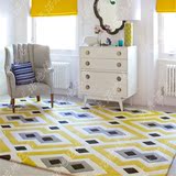现代欧式水洗长方形家用腈纶地毯客厅茶几卧室床边满铺手工地毯