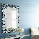 浴室镜 雕花镜 艺术镜装饰镜玄关镜卫浴欧式古典W0123
