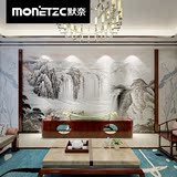 电视背景墙瓷砖3d中式客厅雕刻墙砖山水情国画艺术江山如画Z1917