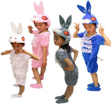 儿童小兔子乖乖演出服幼儿园六一儿童节动物造型表演服小白兔夏装