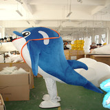 海豚卡通人偶服装行走真人海洋馆定制玩偶活动促销道具布偶吉祥物