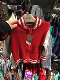 国内现货！英国代购NEXT 男女童红色针织棒球服外套