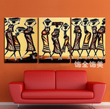 古埃及仕女图 民族风情挂画餐厅酒店宾馆壁画养生馆装饰画无框画